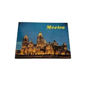 Vintage 1970s Mexico City‎ Tourist Guide Book-in English and Spanish